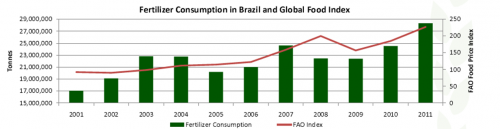 Mestconsumptie in Brazilië en de wereldwijde voedsel index