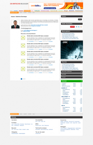 Nieuwe layout: Auteurs pagina Nieuwe layout: Auteurs pagina