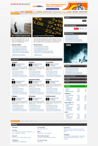 Nieuwe layout: Hoofdpagina Nieuwe layout: Hoofdpagina