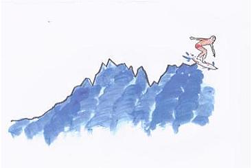 surfen op de lange golf