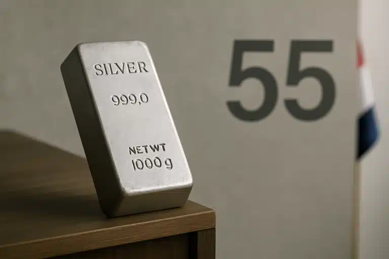 Zilverprijs: op het randje van $55!