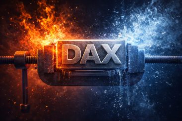 DAX klem tussen twee vuren